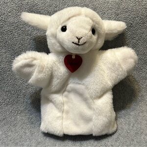 Lamb Plush Hand Puppet Soft Cuddly Lamb Sheep 10”